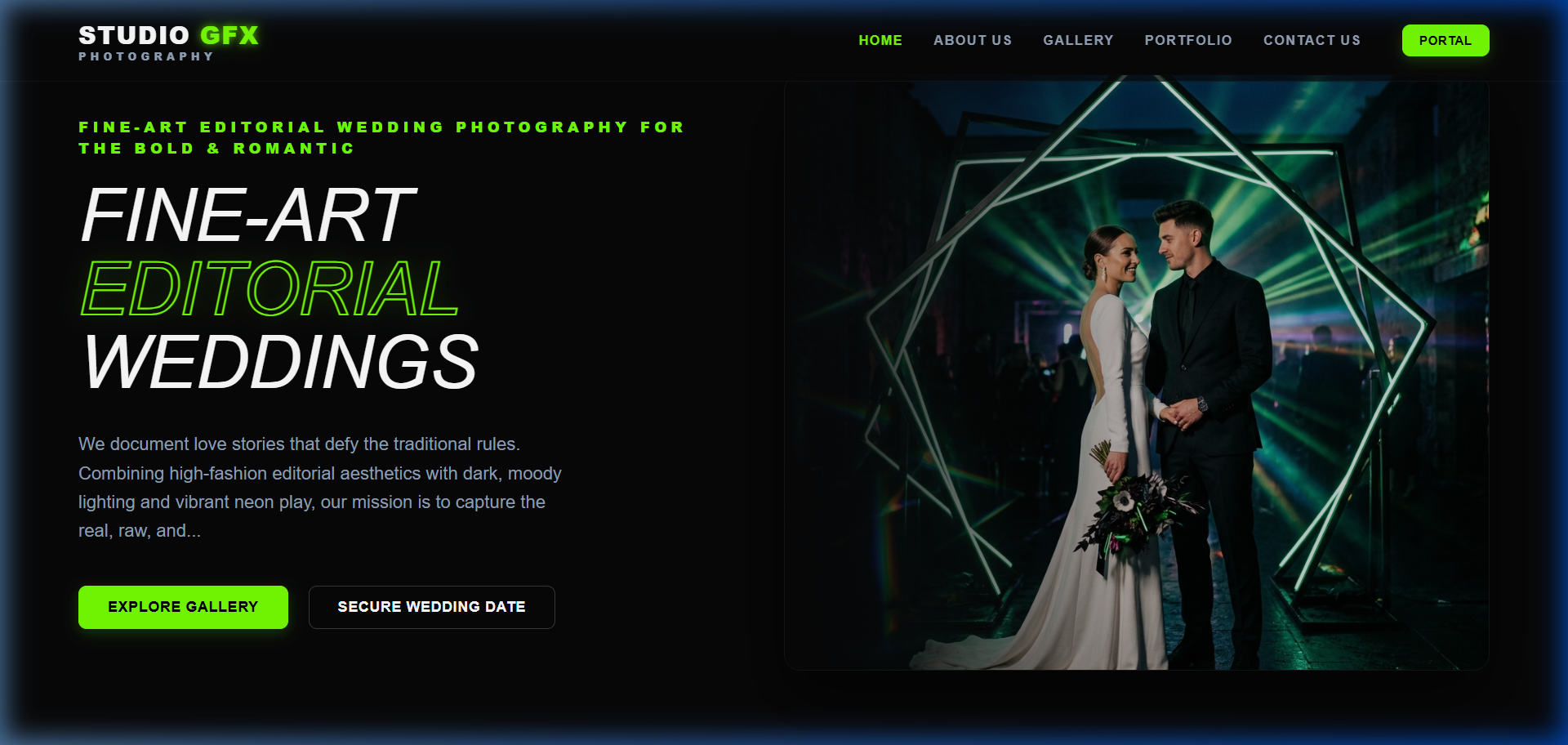 Studio GFX — Fine-Art Editorial Wedding Photography